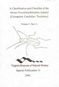 Barr, T.C. - A Classification and Checklist of the Genus Pseudanophthalamus Jeannel (Coleoptera: Carabidae: Trechinae)