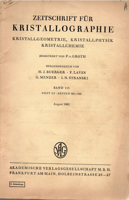 Groth, P. - Zeitschrift fr Kristallographie