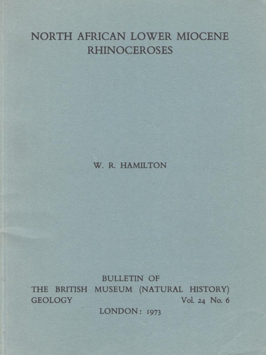 Hamilton, W.R. - North African Lower Miocene Rhinoceroses