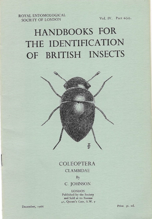 Johnson, C. - Coleoptera, Clambidae (Handbooks for the Identification of British Insects 4/6a)