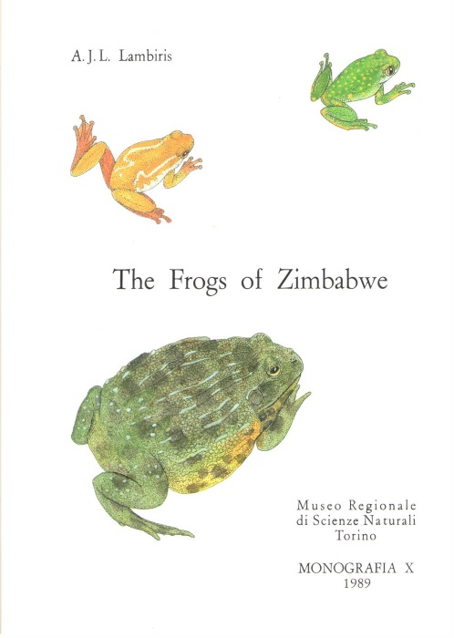 Lambiris, A.J.L. - The Frogs of Zimbabwe