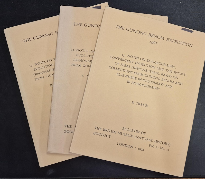 Traub, R. - The Gunong Benom Expedition 1967.11-13. Notes on Zoogeography, Convergent Evolution and Taxonomy of Fleas (Siphonaptera), Based on Collections from Gunong Benom and Elsewhere in South-East Asia. I. New taxa (Pygiopsyllidae, Pygiopsyllinae); II Convergent
