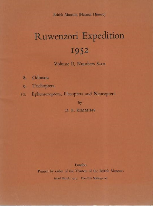 Kimmins, D.E.; Conde, B.; Bradley, J.D. - Ruwenzori Expedition 1952, Vol. 2. Parts 8-12