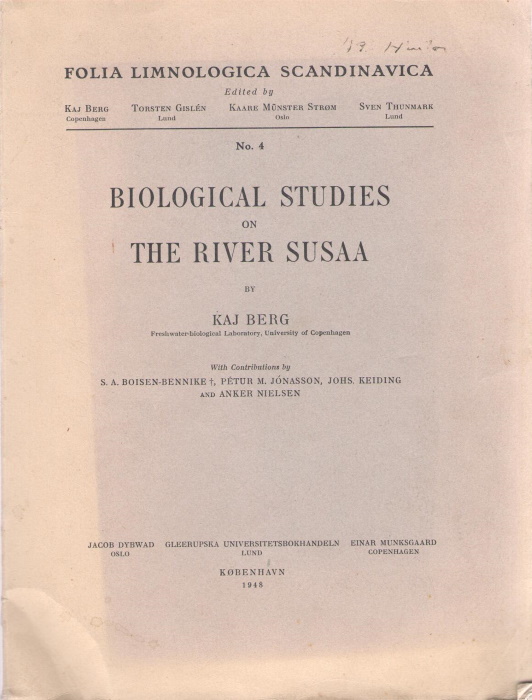 Berg, K. et al - Biological Studies on the River Susaa