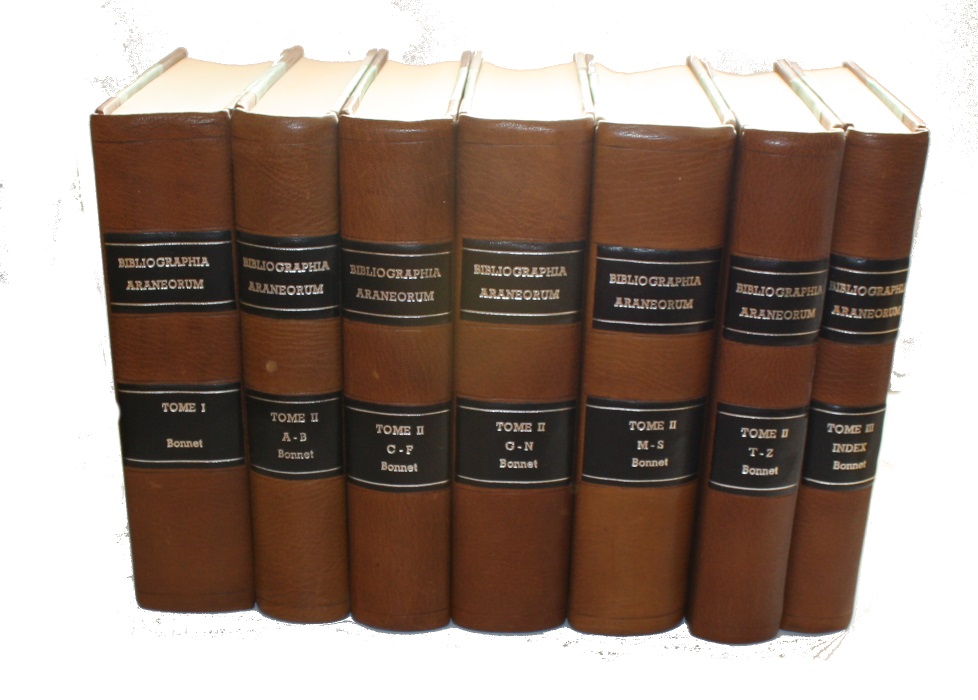 Bonnet, P. - Bibliographia Araneorum Analyse Methodique de toute la Litterature Araneologique jusqu'en 1939. Tome 1-3