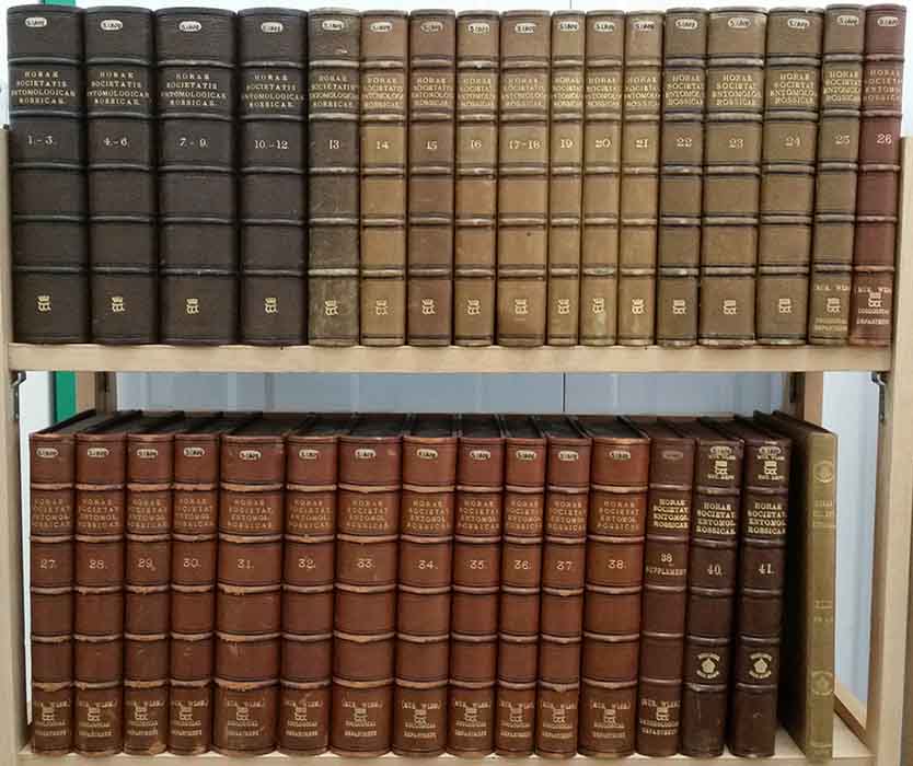  - Horae Societatis Entomologicae Rossicae. Vols 1-38, 40-42