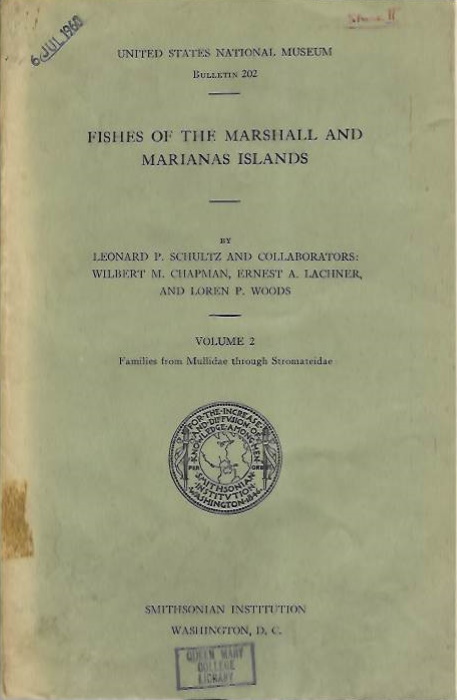 Schultz, L.P. et al - Fishes of the Marshall and Marianas Islands Vol. 1-2