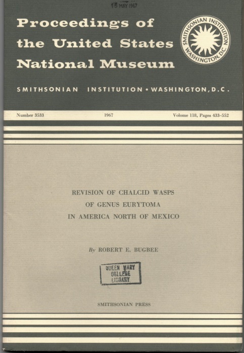Bugbee, R.E. - Revision of Chalcid Wasps of the Genus Eurytoma in America North of Mexico