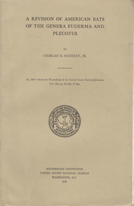 Handley, C.O. - A Revision of American Bats of the Genera Euderma and Plecotus