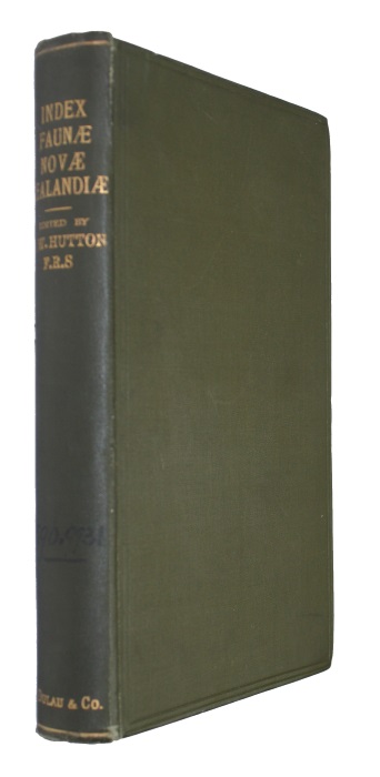 Hutton, F.W. - Index Faunae Novae Zealandiae