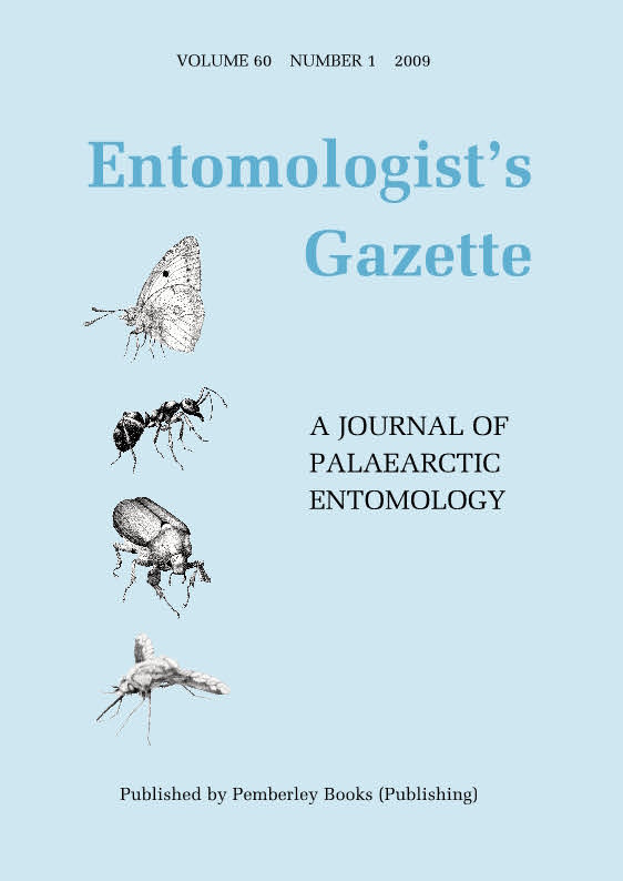  - Entomologist's Gazette. Vol. 60 (2009)