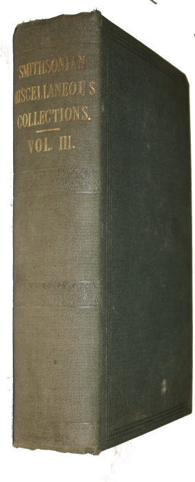 Osten-Sacken, R.; Morris, J.G.; Le Conte, J.L. - Smithsonian Miscellaneous Collections  Vol. 3: 1: Catalogue of the described Diptera of North America (Osten-Sacken), 1858; 2: Catalogue of the described Lepidoptera  of North America (Morris), 1860; 3: Classification of the Coleoptera of North America (L