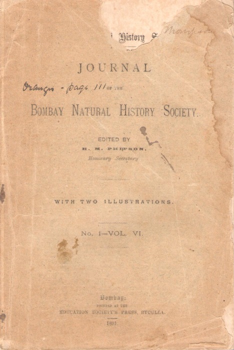 Watson, E.Y. - Notes on a Collection of Butterflies made in the Chin-Lushai Expedition of 1889-1890