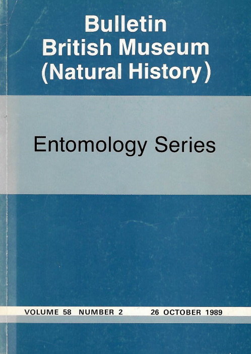 Hollis, D.; Broomfield, P.S. (1); Broadhead, E.C. (2) - (1) Ficus-feeding psyllids (Homoptera), with special reference to the Homotomidae (D. Hollis & P.S. Broomfield); (2) The species of Poecilominettia, Homoeominettia and Floriminettia (Diptera: Lauxaniidae) in Panama (E.C. Broadhead)
