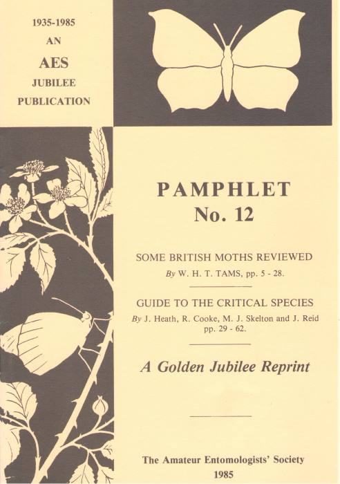 Tams, W.H.T., Heath, J. et al - Some British Moths reviewed.  Lepidoptera Distribution Maps Scheme Guide to the Critcal Species Parts I-VII
