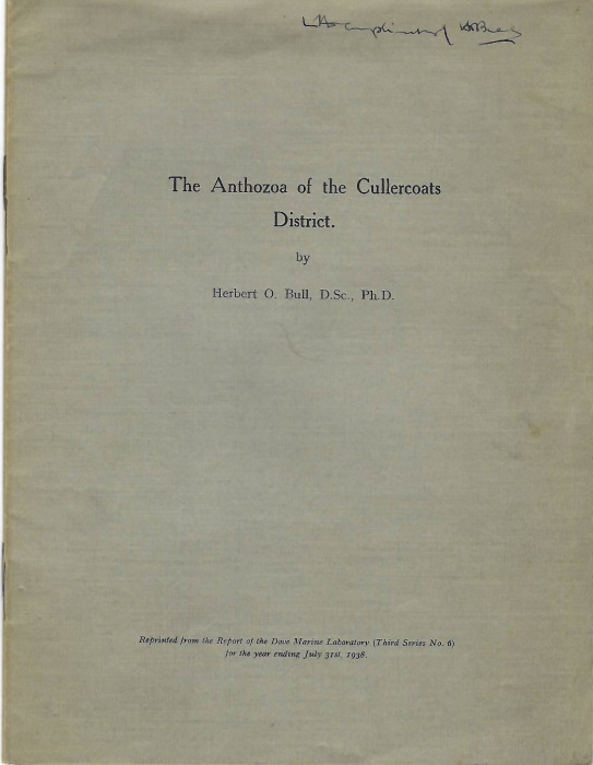 Bull, H.O. - The Anthozoa of the Cullercoats District
