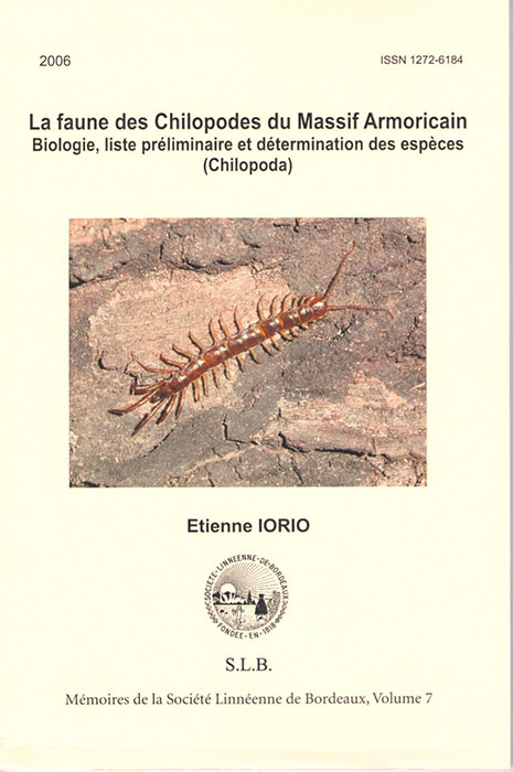 Iorio, E. - La faune des Chilopodes du Massif Armoricain
