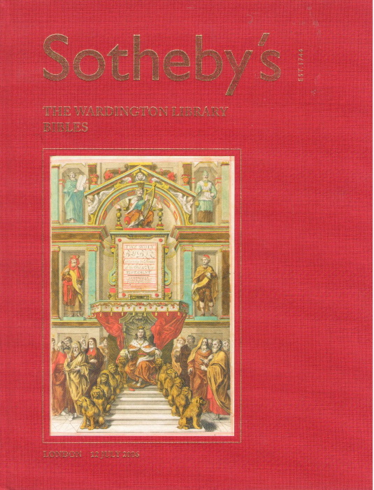  - Sotheby's The Wardington Library: Bibles. Sotheby's, London Auction Catalogue 12 July 2006