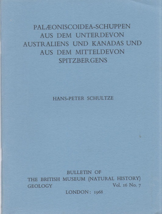 Schultze, H-P. - Palaeoniscoidea-Schuppen aus dem Unterdevon Australiens und Kanadas und aus dem Mitteldevon Spitzbergens