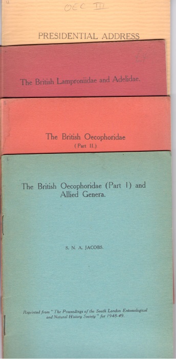 Jacobs, S.N.A. - The British Oecophoridae and Allied Genera Pts.1-3 / The British Lamproniidae and Adelidae