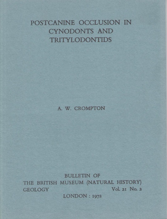 Crompton, A.W. - Postcanine Occlusion in Cynodonts and Tritylodontids