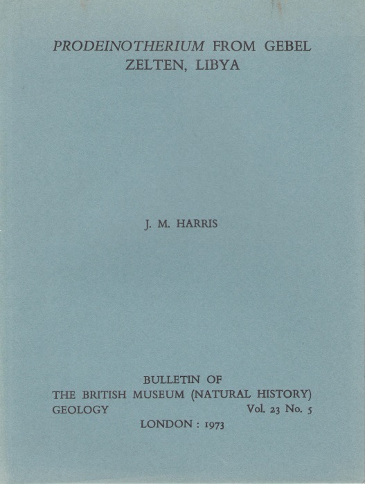 Harris, J.M. - Prodeinotherium from Gebel Zelten, Libya