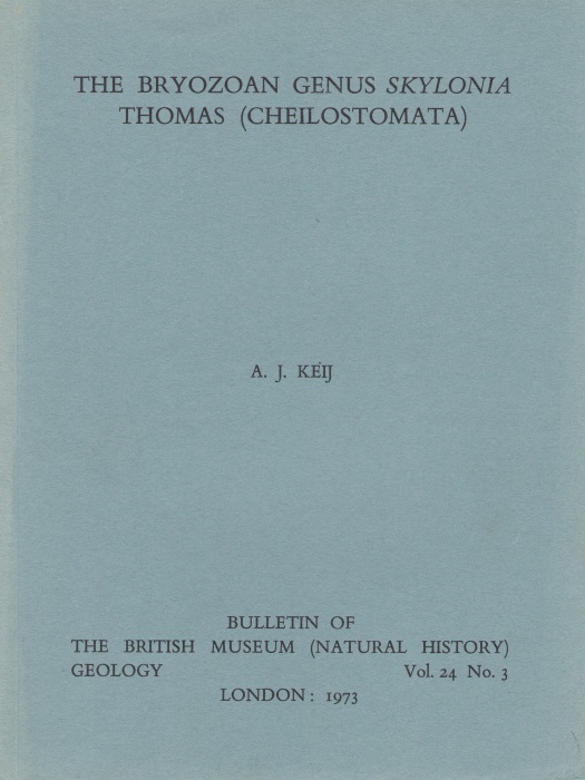 Keij, A.J. - The Bryozoan Genus Skylonia Thomas (Cheilostomata)