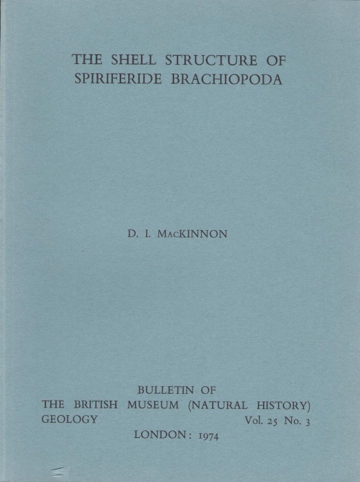 MacKinnon, D.I. - The Shell Structure of SpiriferideBrachiopoda
