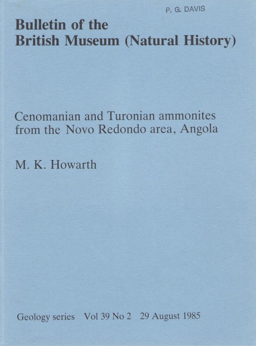 Howarth, M.K. - Cenomanian and Turonian Ammonites from the Novo Redondo area, Angola