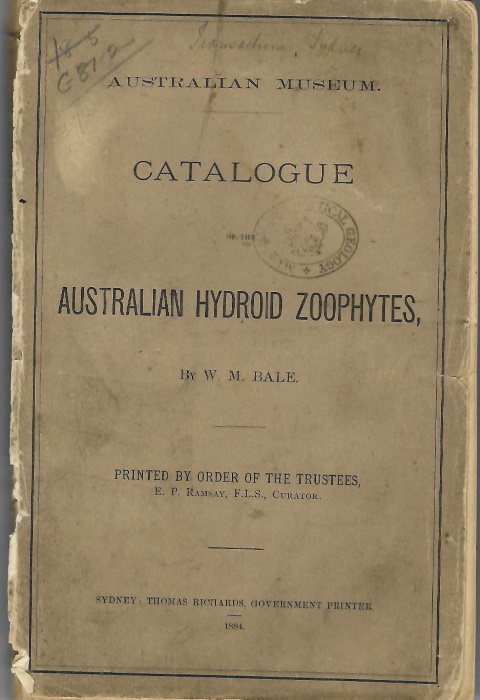 Bale, W.M. - Catalogue of the Australian Hydroid Zoophytes