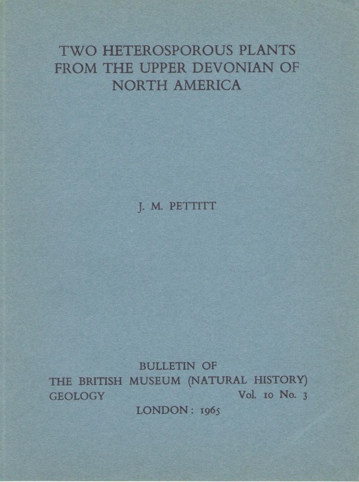 Pettitt, J.M. - Two Heterosporous Plants from the Upper Devonian of North America