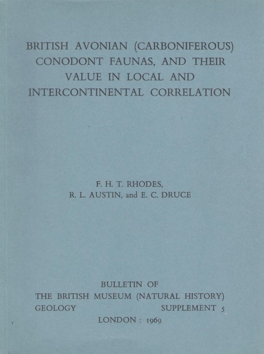 Rhodes, F.H.T.; Austin, R.L.; Druce, E.C. - British Avonian (Carboniferous) Conodont Faunas, and their Value in Local and Intercontinental Correlation