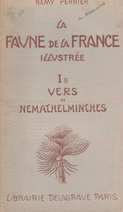 Perrier, R. (Ed.); Delphy, J. - La Faune de la France. Tome 1B. Vers et Nmathelminthes
