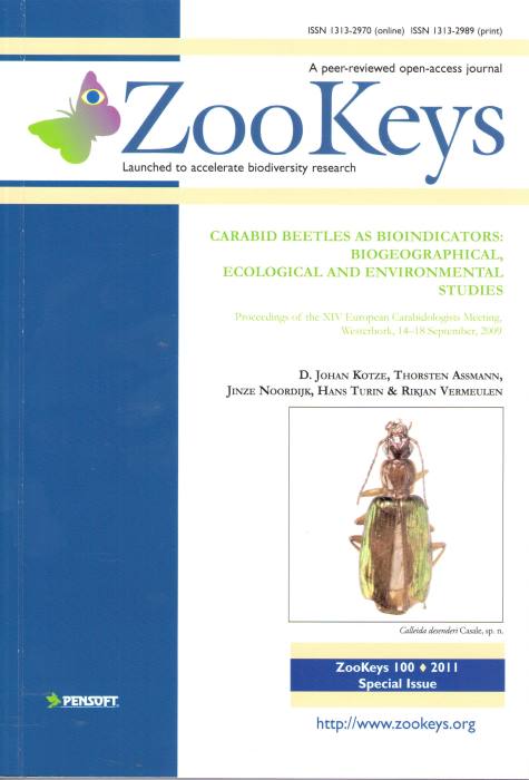 Kotze, J.; Assmann, T.; Noordijk, J.; Turin, H.; Vermeulen, R. - Carabid Beetles as Bioindicators: Biogeographical, Ecological and Environmental Studies Proceedings of the XIV European Carabidologists Meeting, Westerbork, 14-18 September, 2009