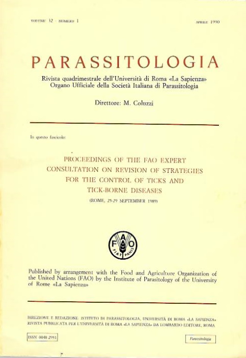  - Proceedings of the FAO Expert Consultation on Revision of Strategies for the Control of Ticks and Tick-borne Disease