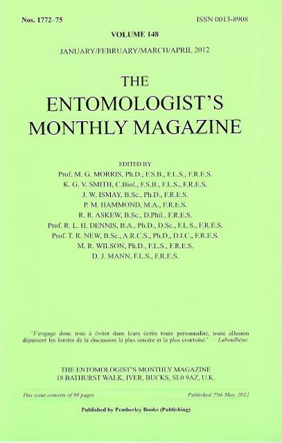  - Entomologist's Monthly Magazine. Vol. 148 (2012)