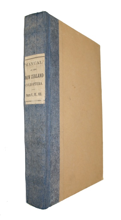 Broun, T. - Manual of the New Zealand Coleoptera. Parts V, VI, VII