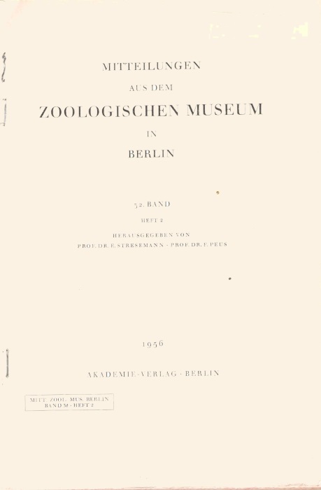Burla, H. - Die Drosophiliden-Gattung Zygothrica und ihre Bezeihung zur Drosophila- Untergattung Hirtodrosophila