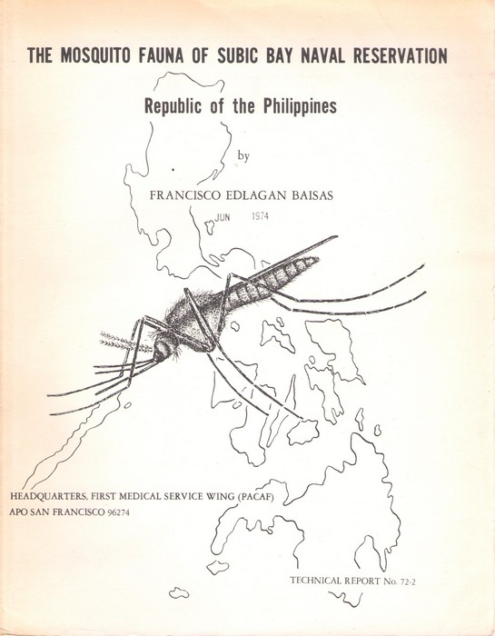Baisas, F.E. - The Mosquito Fauna of Subic Bay Naval Reservation. Republic of the Philippines