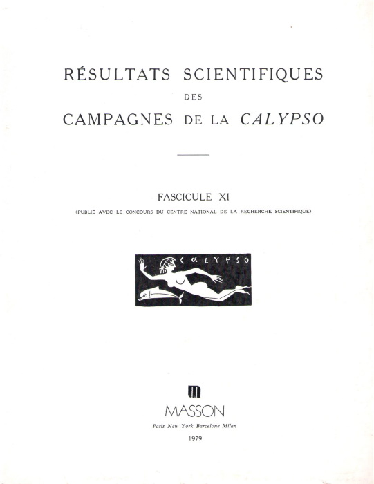 Forest, J. - Resultats Scientifiques des Campagnes de la Calypso Fasc. XI