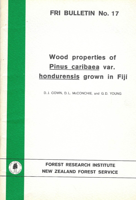 Cown, D.J.; McConchie, D.L.; Young, G.D. - Wood Properties of Pinus caribea var. hondurensis grown in Fiji