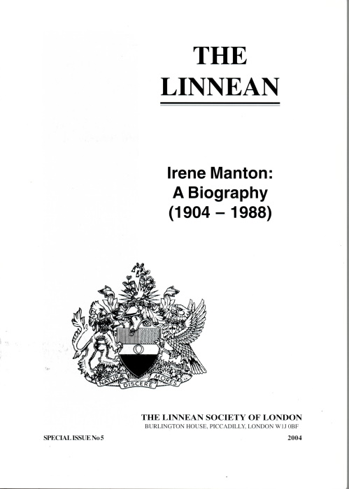 Leadbeater, B. - Irene Manton: A Biography (1904-1988)