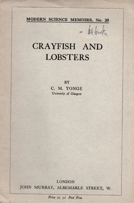 Yonge, C.M. - Crayfish and Lobsters