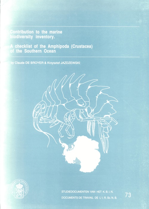 De Broyer, C.; Jazdzewski, K. - Contribution to the marine biodiveristy inventory. A checklist of the Amphipoda (Crustacea) of the Southern Ocean.