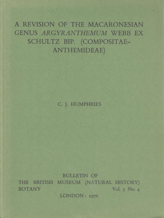 Humphries, C.J. - A Revision of the Macaronesian Genus Argyranthemum Webb ex Schultz BIP. (Compositae-Anthemideae)