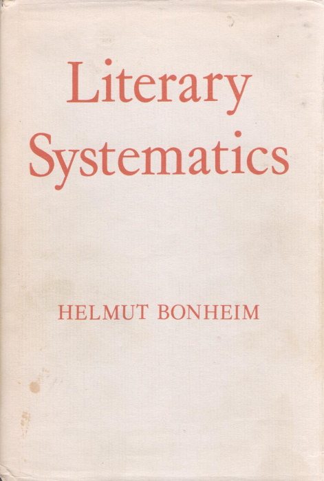 Bonheim, H. - Literary Systematics