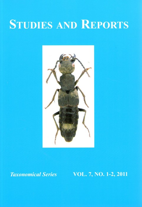 Novak, V. (Ed.) - Studies and Reports: Taxonomical Series. Vol. 7, No. 1-2