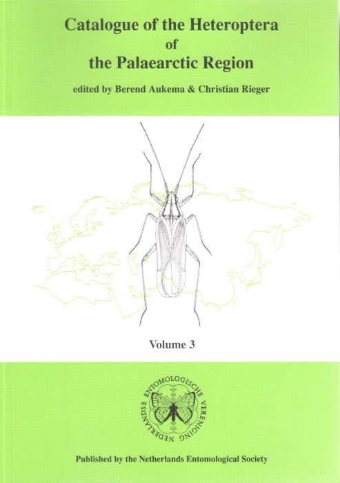 Aukema, B.; Rieger, C. (Ed.) - Catalogue of the Heteroptera of the Palaearctic Region, vol. 3: Miridae