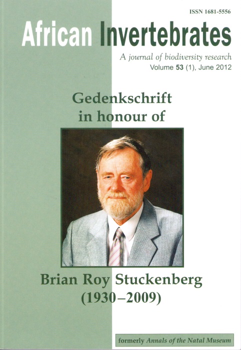 Mostovski, M.B. (Ed.) - African Invertebrates 53(1): Gedenkschrift in honour of Brian Roy Stuckenberg (1930-2009)