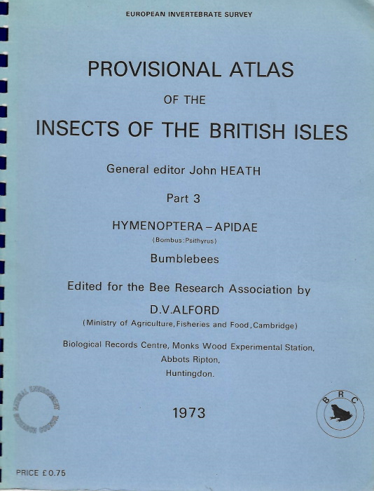 Alford, D.V. - Provisional Atlas of the Insects of the British Isles Part 3 Hymenoptera-Apidae (Bombus: Psithyrus) Bumblebees